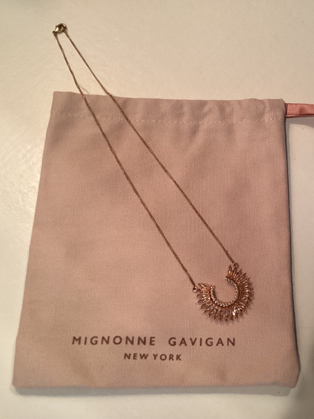 Mignonne Gavigan Rose Gold Medallion Necklace